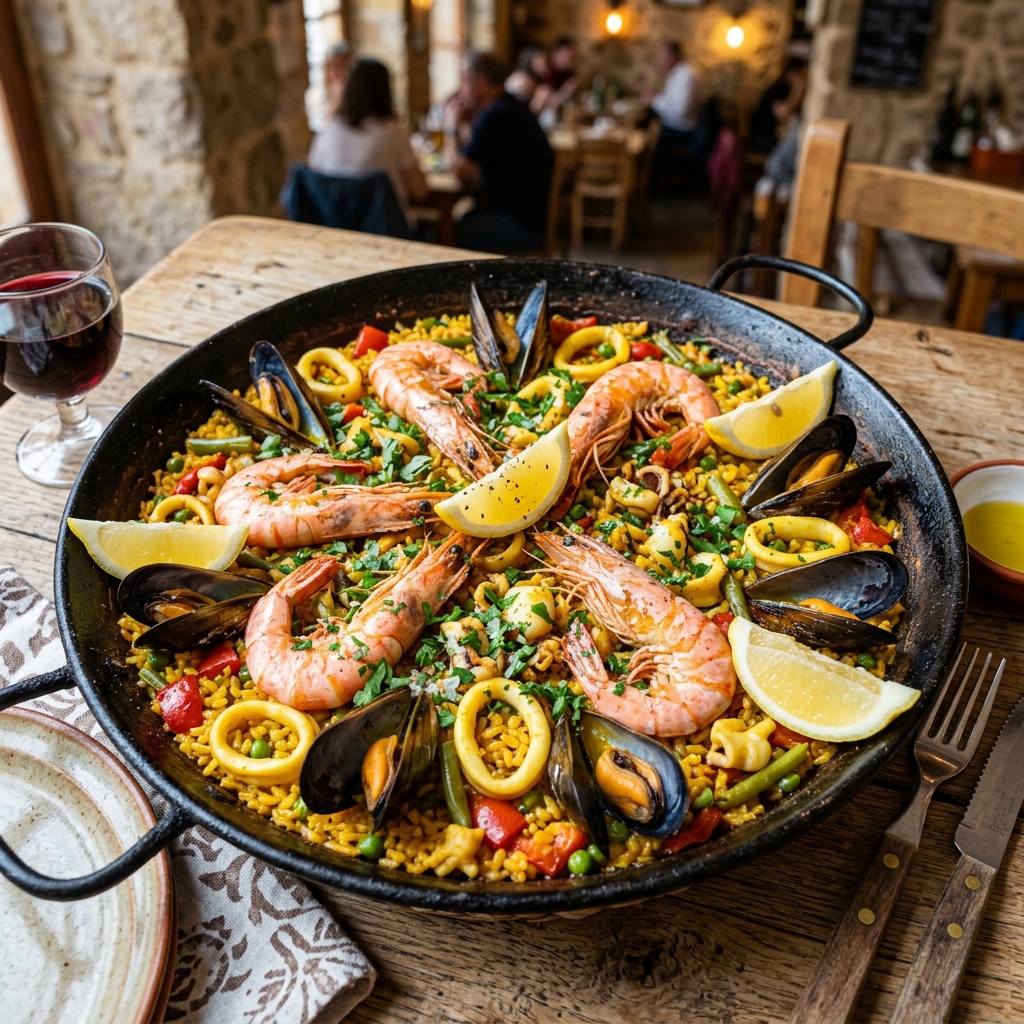 Paella Marinera Tradicional de Marisco (2 raciones)